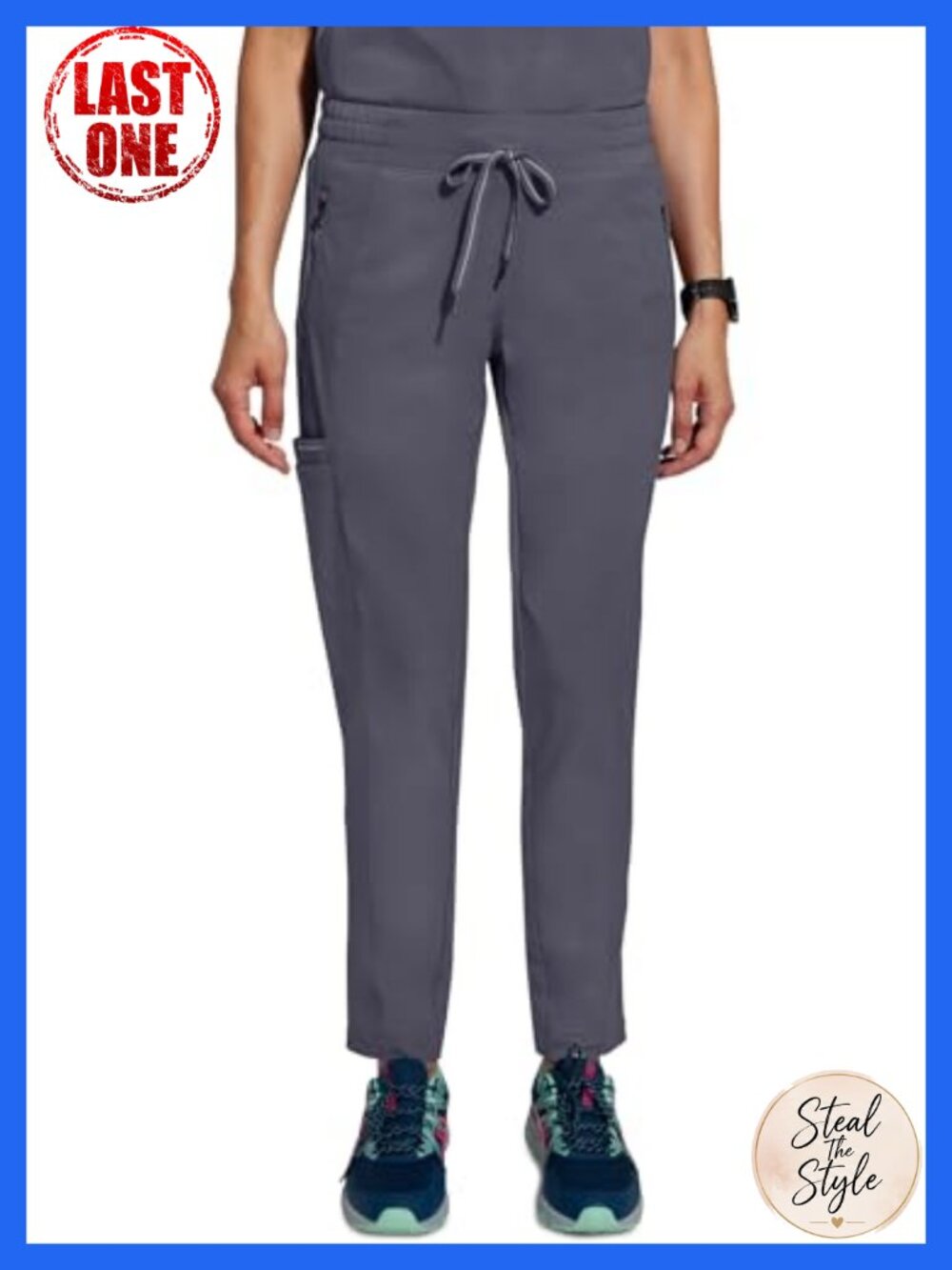 Women's Scrub Pants 4 Pockets Moisture Wicking 360 Stretch Recycled Fibers
